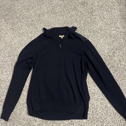 Quarter Zip Burberry Sweater 