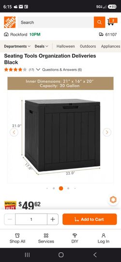 30 Gal. Deck Storage Box Container
