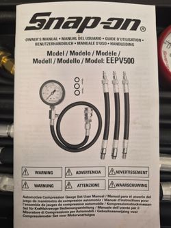 Snap On compression gauge set
