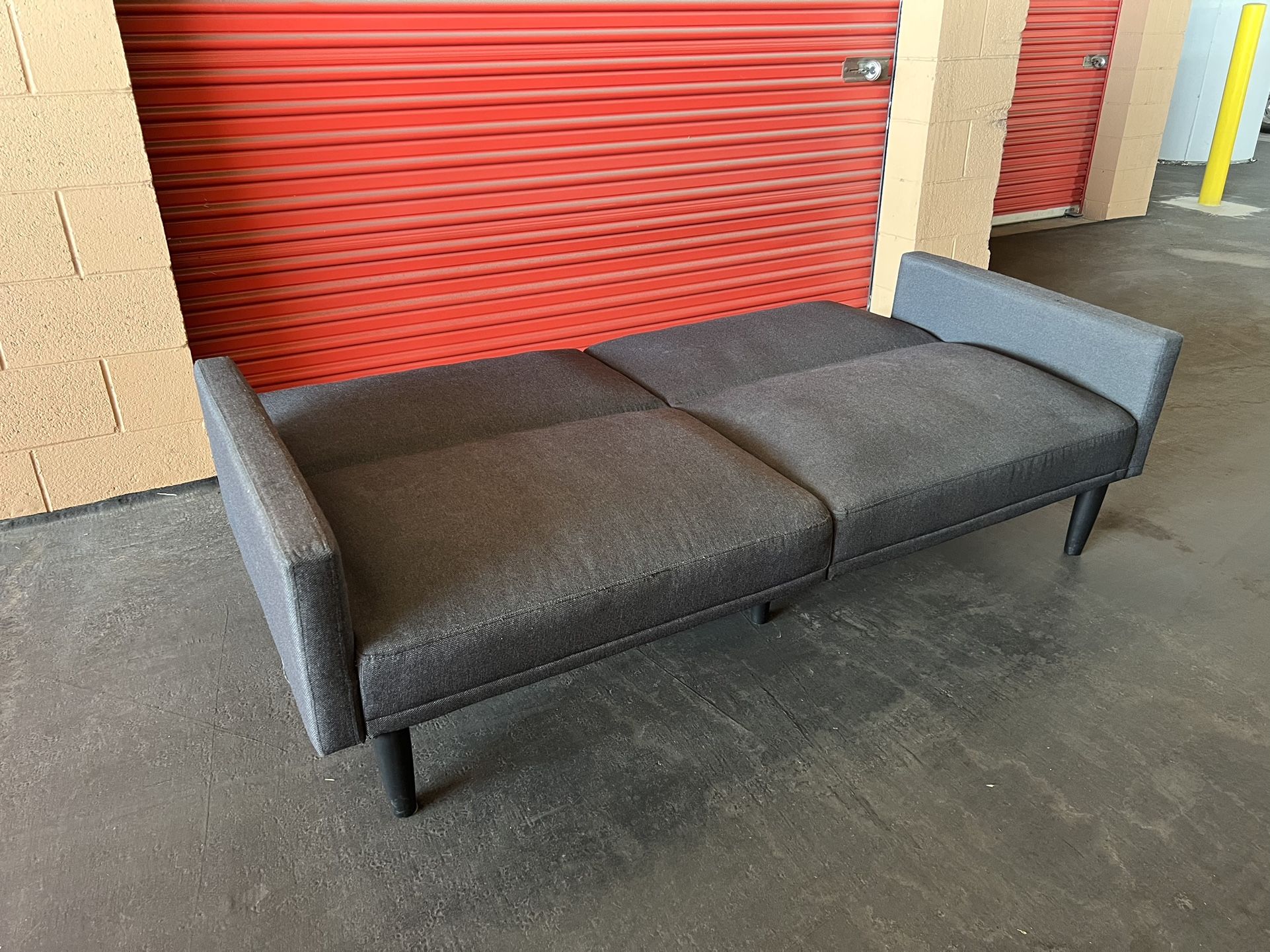 Target Room Essential Futon Sofa Bed With Arms Gray Color (Delivery