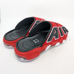 Nike Air More Uptempo Slide Sandals University Red Mens Size 12 New FJ6035-600