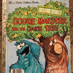 Antique 1977 Kids Book The Cookie Monster And The Cookie Tree