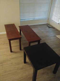 Wood Coffee Table and Side Table Set | NEED GONE, Moving