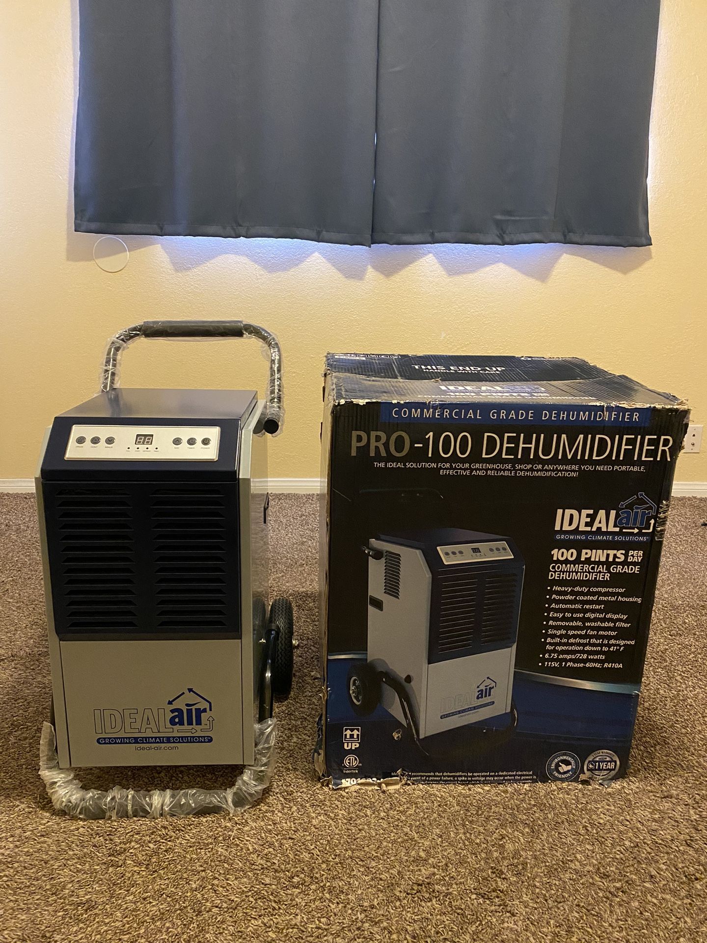 Ideal Air Pro Series Dehumidifier 100 Pint