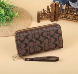 Signature Zip-Around Wristlet Wallet