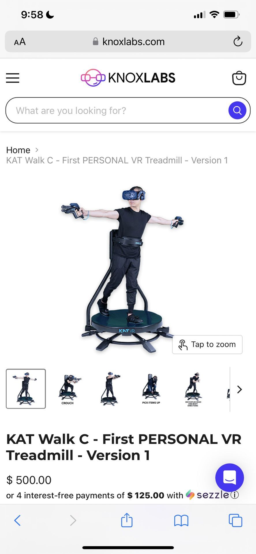 KAT Walk C - First PERSONAL VR Treadmill - Version 1