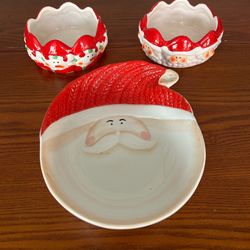 Ceramic Holiday Candy Dishes ($5 each or all for $10) 