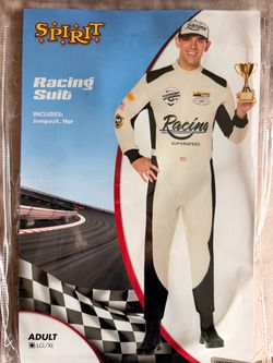 Racing Suit Halloween Costume Adult LG/XL