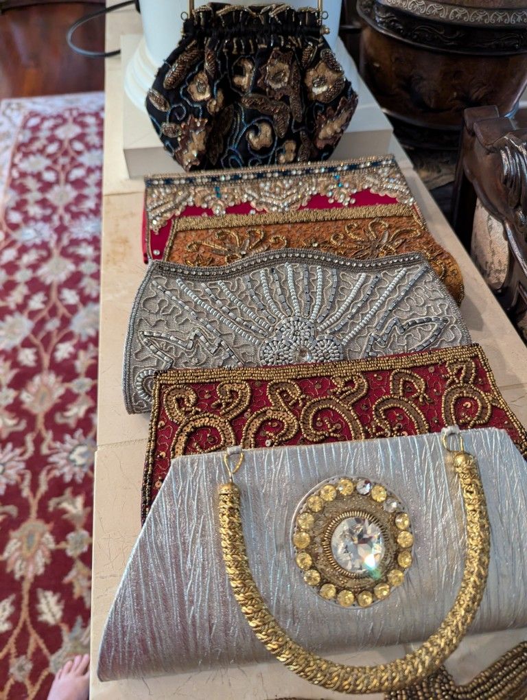 Party Wedding Clutches Purses Butwas Hardly Used All The Neutral Colors From Jaipur