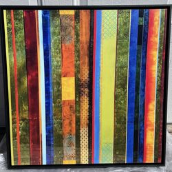 Canvas Print by Stephen Schubert, titled "Rainbow Over Prague Unity," Framed.