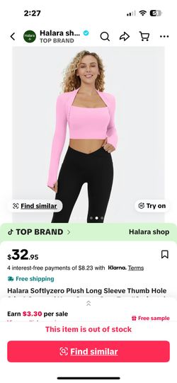 Halara SoftlyZero Cropped Top
