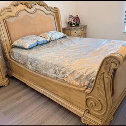 Elegant Queen Bedroom Set , Marble Top – Must See