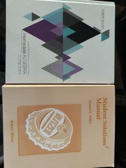 PCC Algebra Textbook And Answer Book