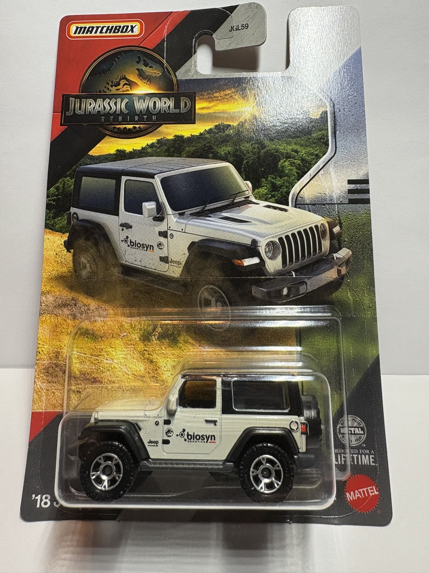 Matchbox Jurassic World 2018 Jeep Wrangler 