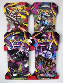 The Pitch Black Sleeved Booster Pack - Art Bundle Set of 4