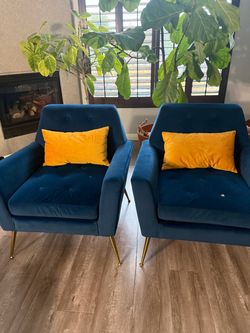 Accent Suede Chairs