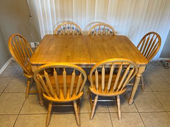 Solid wood dining set