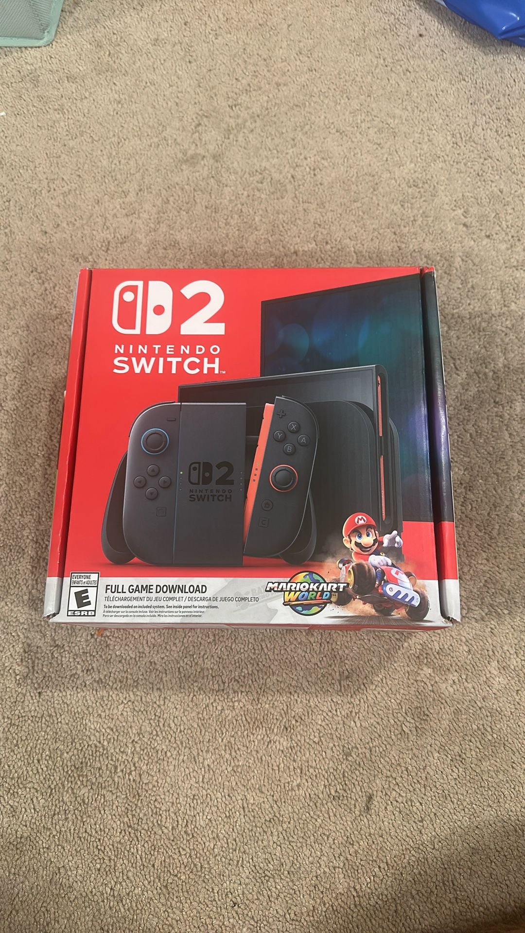 Nintendo Switch 2 MarioKart Bundle In Hand