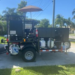 5x8  Open Food Trailer With Frying Equipment 