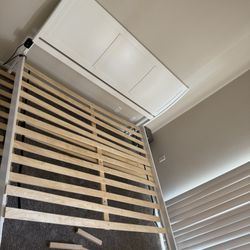 King Bed Frame with Pull-Out Twin (Guest/Kids Bed) – Must Sell ASAP 