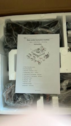 New Combo Heat Press Machine•Boxed opened. Never used•