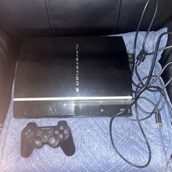 Sony PlayStation 3 80GB Console CECHK01- Black With DualShock3