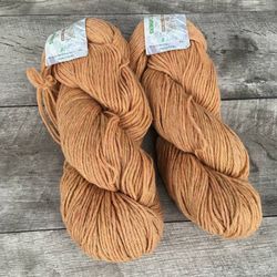 Lot of 2 Cascade 220 The Heathers Gold Wool Knitting Yarn