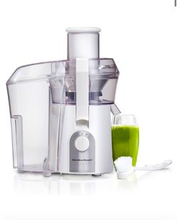 Hamilton Beach Juicer Machine Big Mouth $25 ⭐️ Large 3” Feed Chute 800W Motor White With Owners Manual… Used Only Five Times To Make Celery Juice