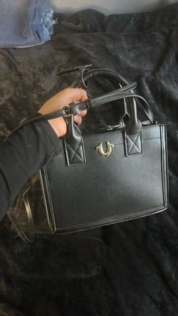 True Religion Black Structured Handbag