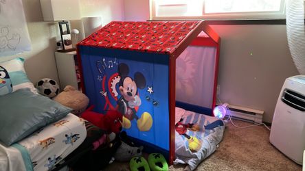 Mickey Mouse toddler bed and playhouse