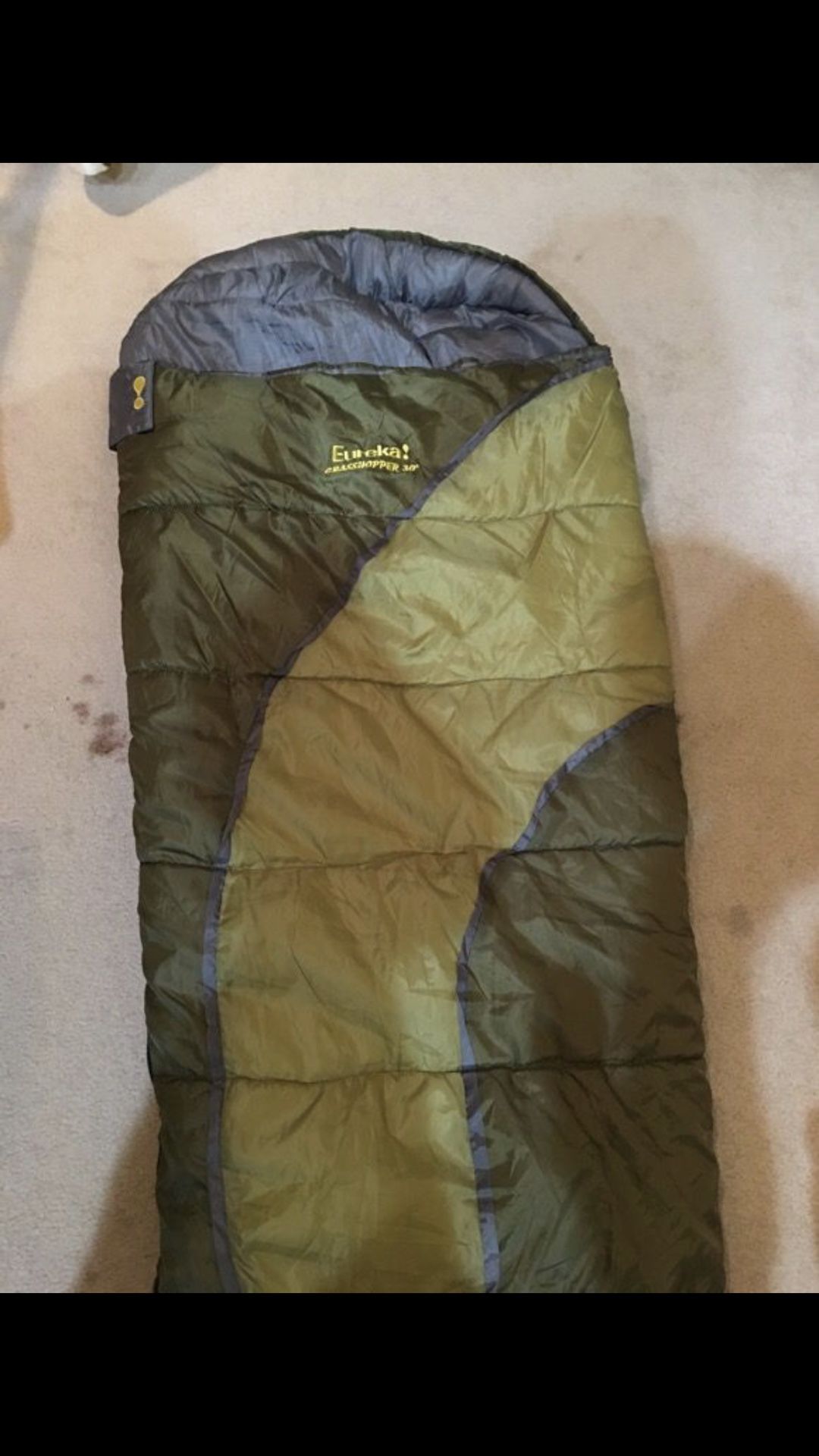 Eureka 30 degree grasshopper sleeping bag kids