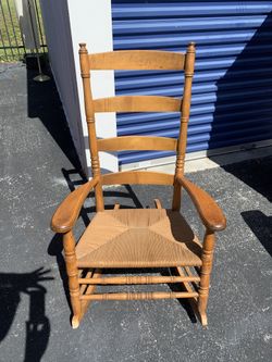 Vintage Rocker Real Wicker