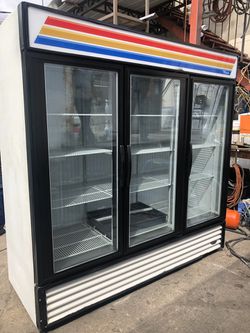 Used True 3-door Freezer Merchandiser