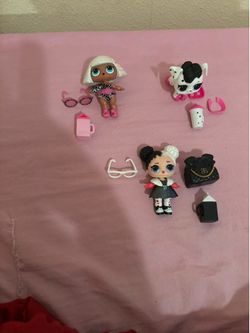 Lol dolls and pet with accessories.