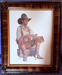 Vintage Coors Cowboy Poster