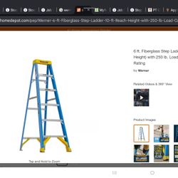 6ft Fiber Glass Ladder 