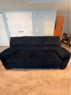 Blue Long and Short Couches