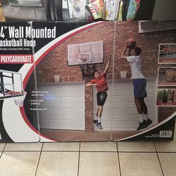 54” wall mount basketball hoop ! Adjustable height 7.5 to 10’ new $150 firm in n Lakeland 