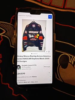 Vintage Mickey mouse NASCAR racing jacket