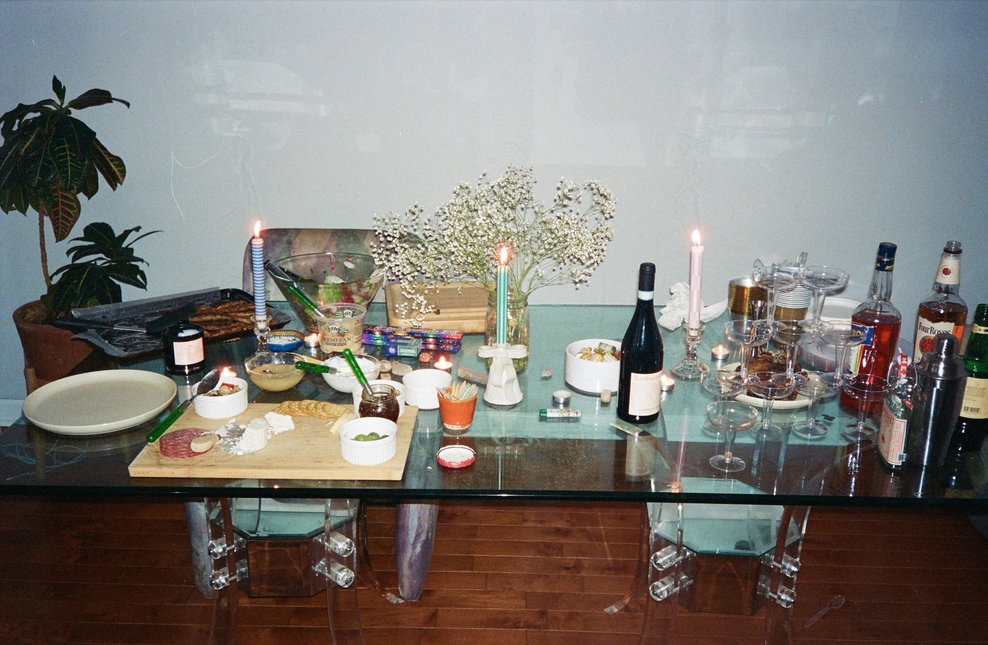MCM Glass Dining Table