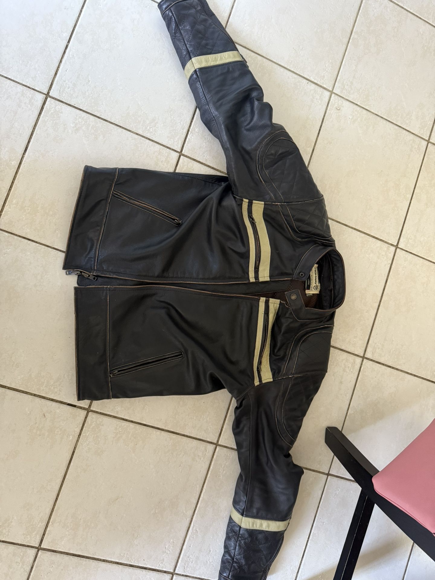 Leather Motorcycle Jacket 