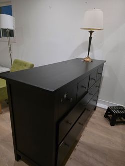 Black 6 drawer dresser