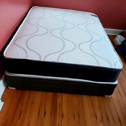 NEW FULL-SIZE MATTRESS AND BOX SPRING - 2PC