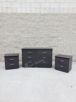 Gray Matte Bedroom Dresser Set!
