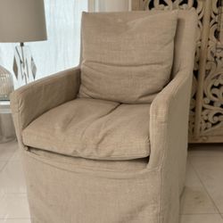 Chairs - Restoration hardware / RH Beige Linen