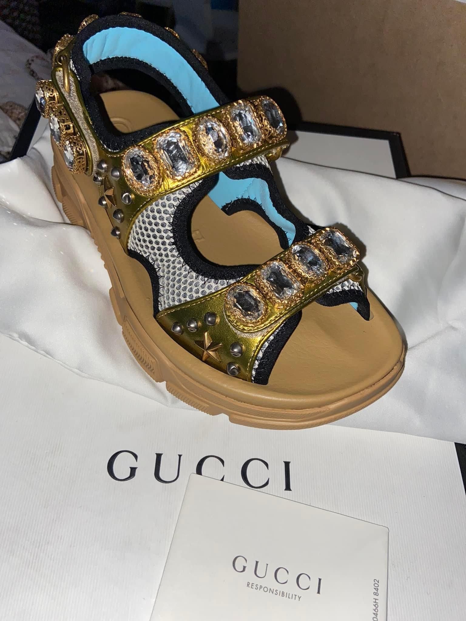 GUCCI BLOCK SANDALS