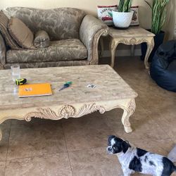 Marble Coffee Table And Side Table