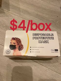disposable protective adult mask 3-layer filtration non-medical