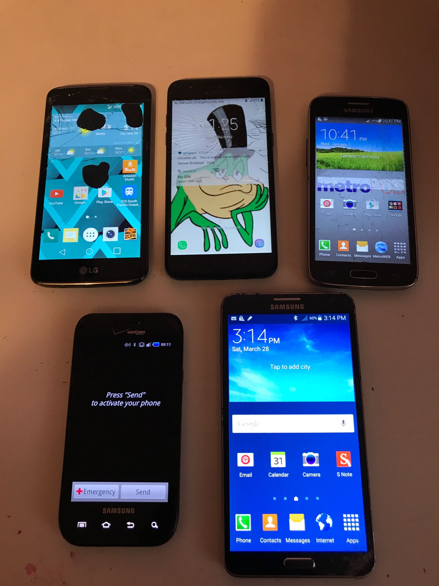 Samsung & LG Phones (Negotiable)