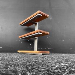 Sturdy Mid Century Modern Styled Handmade Industrial Shelf